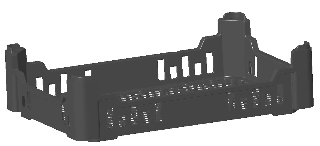 Slatted crate